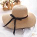 summer straw hat women big wide brim beach hat sun hat foldable sun block  eb-92587535